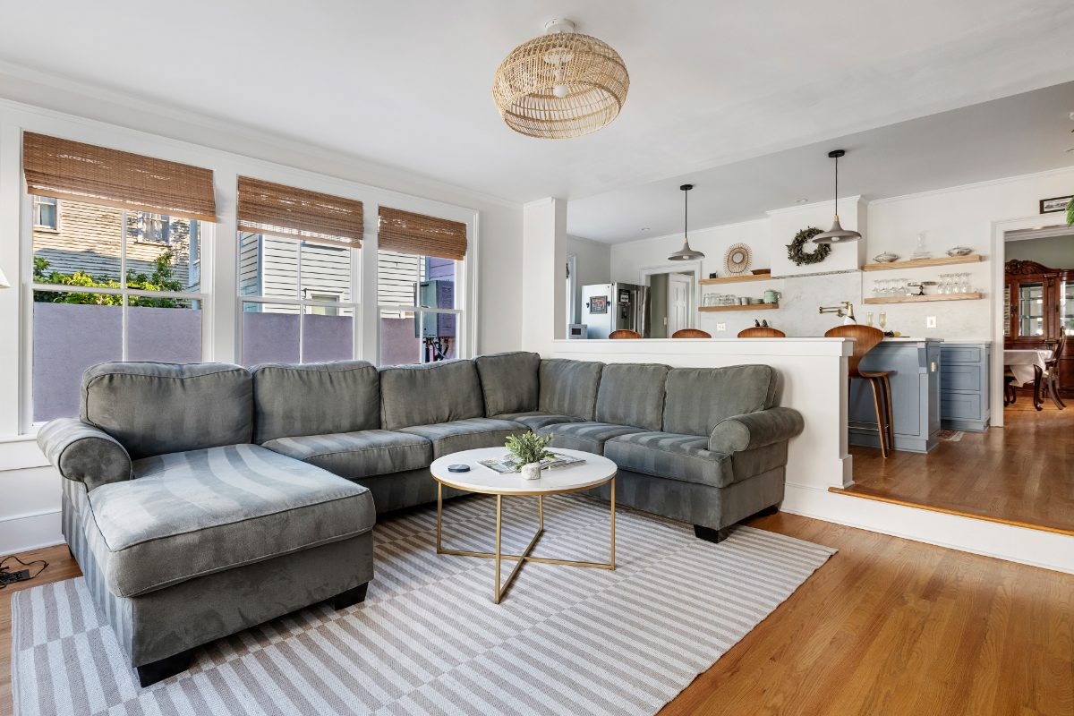 12 Percy Street, open living room